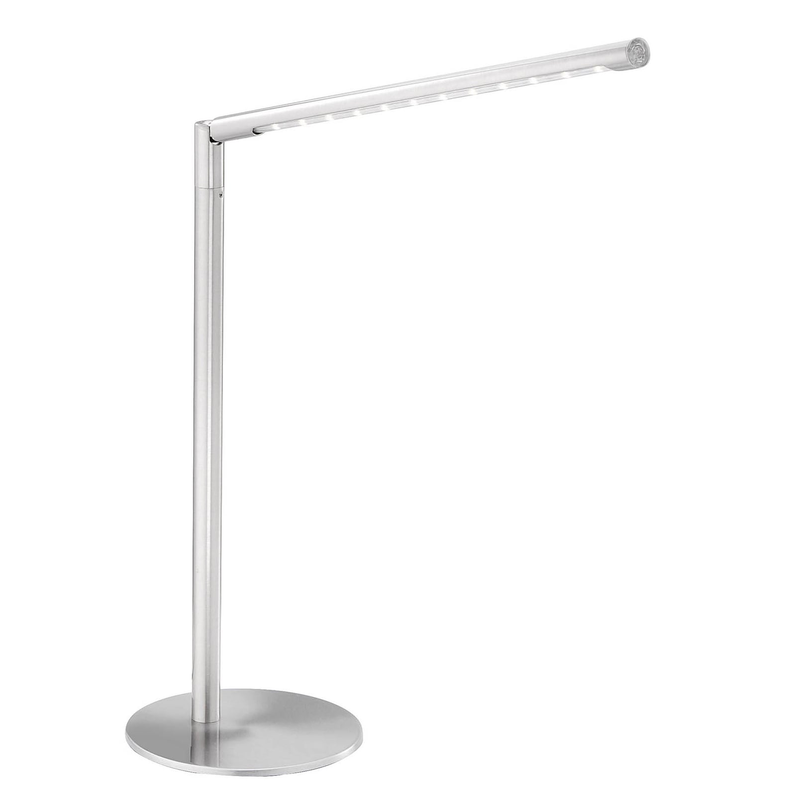 LED bordlampe Dawda dimbar touch stålfarget detalj av touch-dimmer