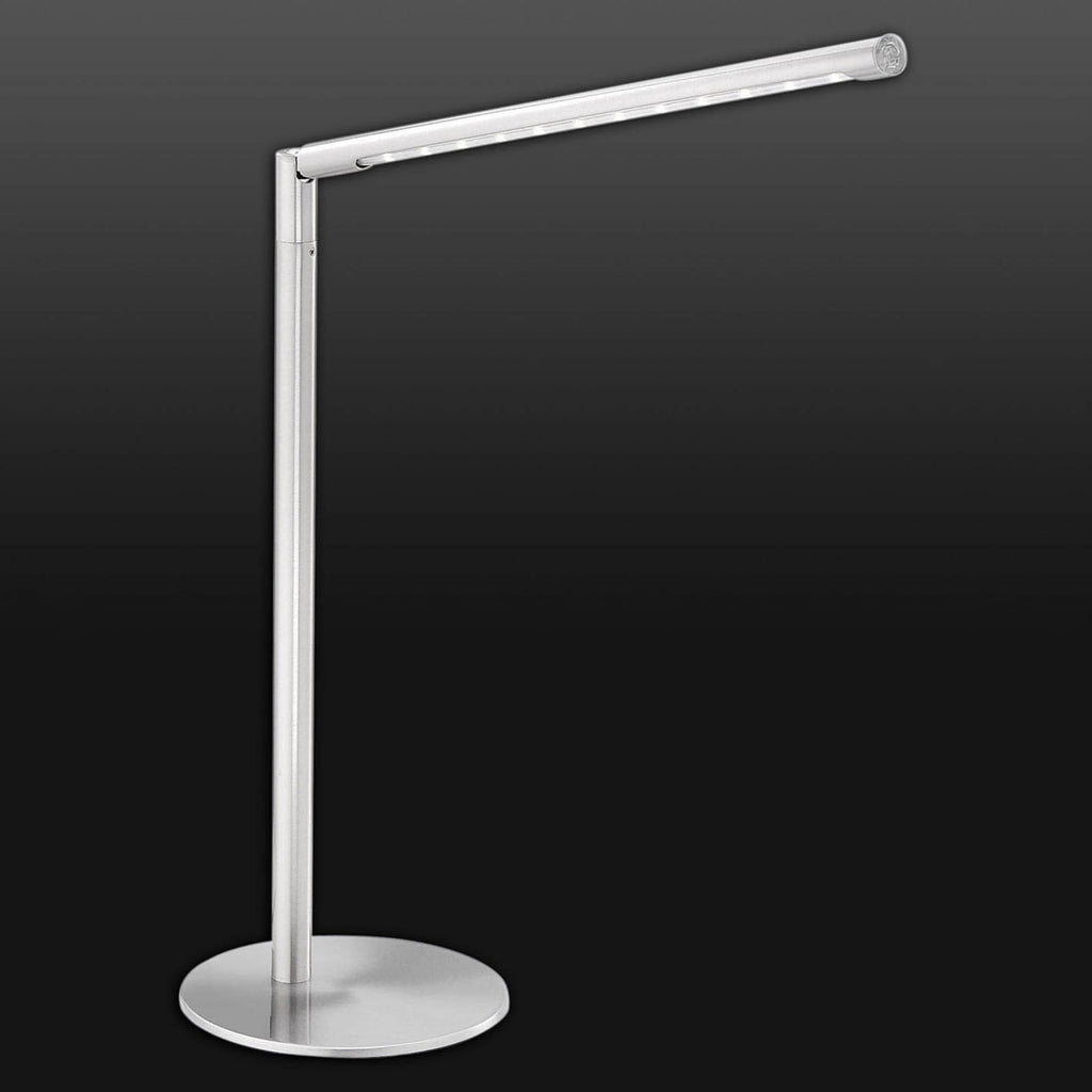 LED bordlampe Dawda dimbar touch stålfarget justerbar høyde