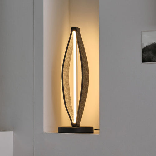 LED bordlampe Decor Flat Felt filt mørkegrå forfra