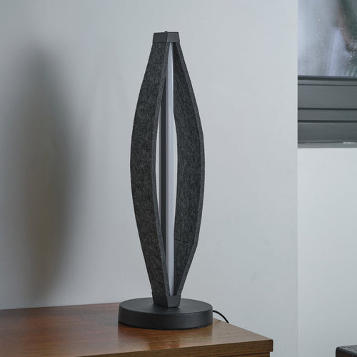 LED bordlampe Decor Flat Felt filt mørkegrå bakside