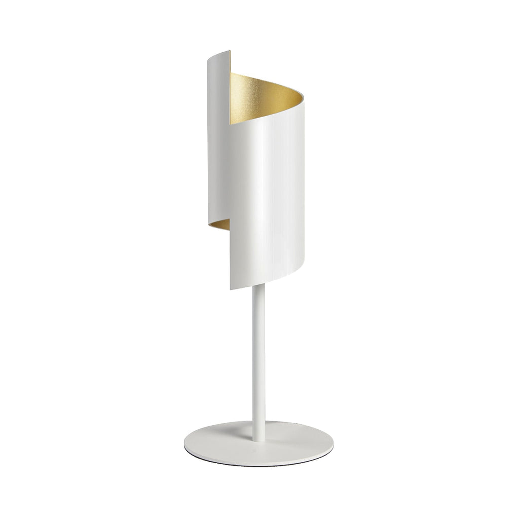 LED bordlampe Decor Twist stål dimbar CCT hvit Ø15 cm bakside