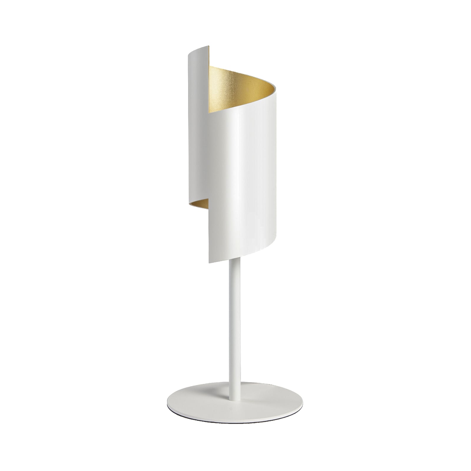 LED bordlampe Decor Twist stål dimbar CCT hvit Ø15 cm bakside