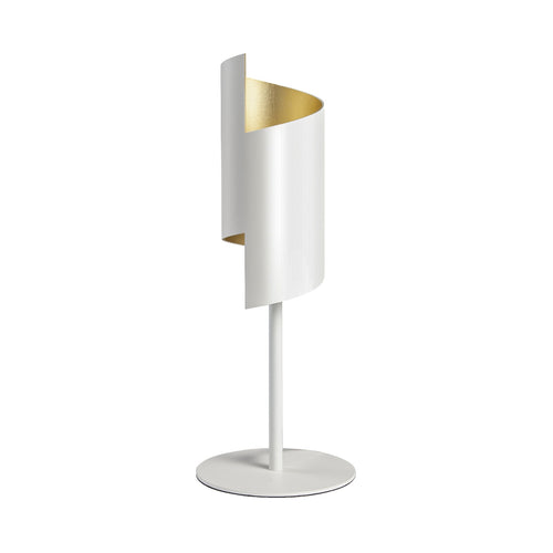 LED bordlampe Decor Twist stål dimbar CCT hvit Ø15 cm bakside