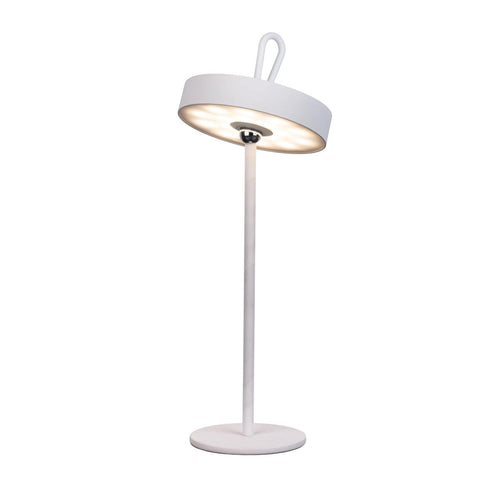 LED bordlampe Ella oppladbar magnetisk hvit IP54 bakside