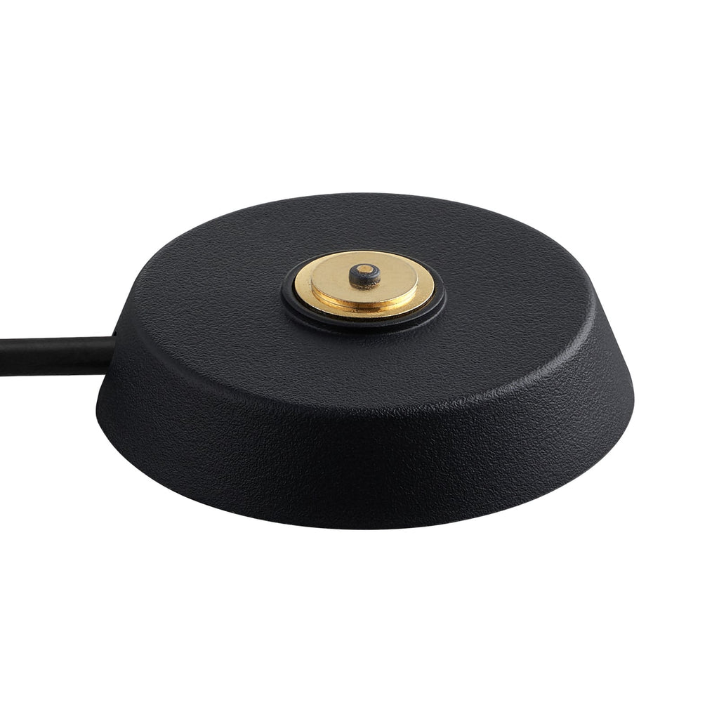 LED bordlampe Ellen To-Go oppladbar svart IP44 med ladestasjon