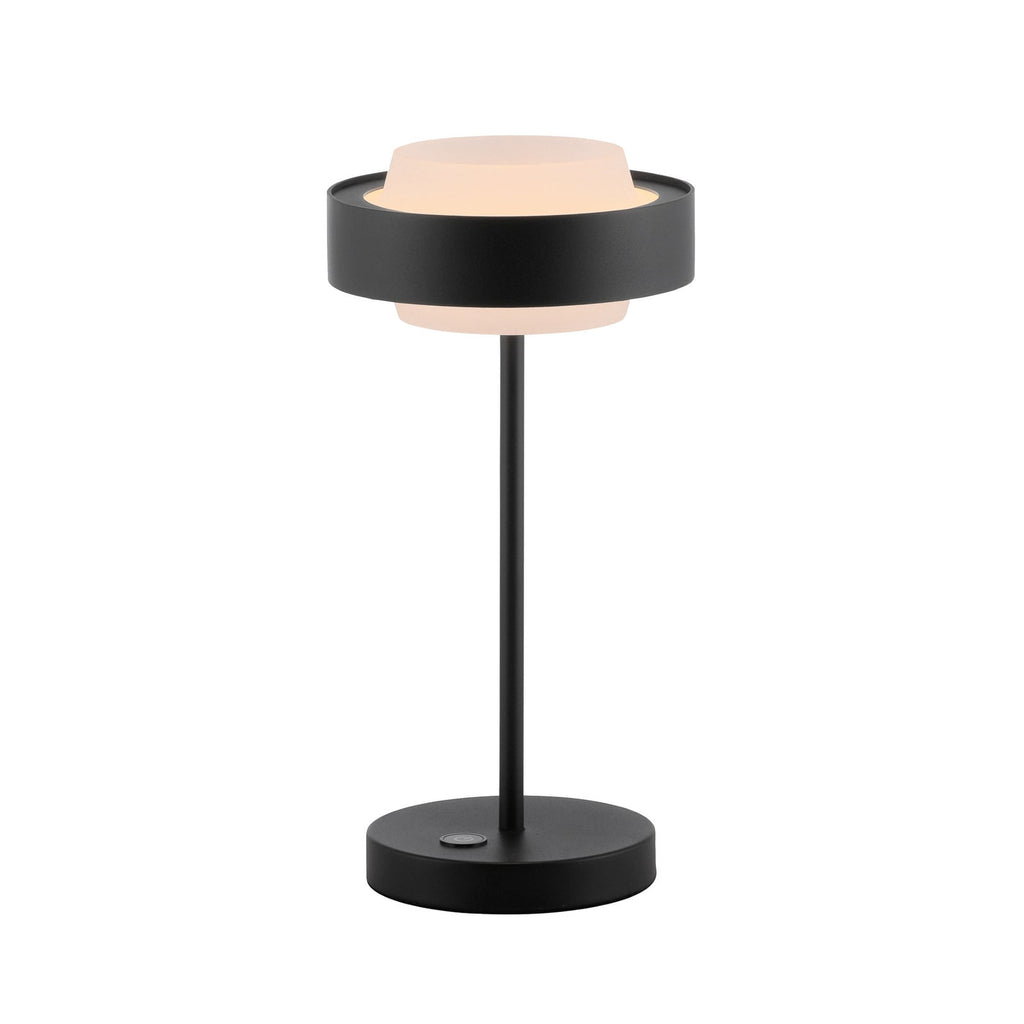 LED bordlampe Elmo nærbilde av glassdiffusor