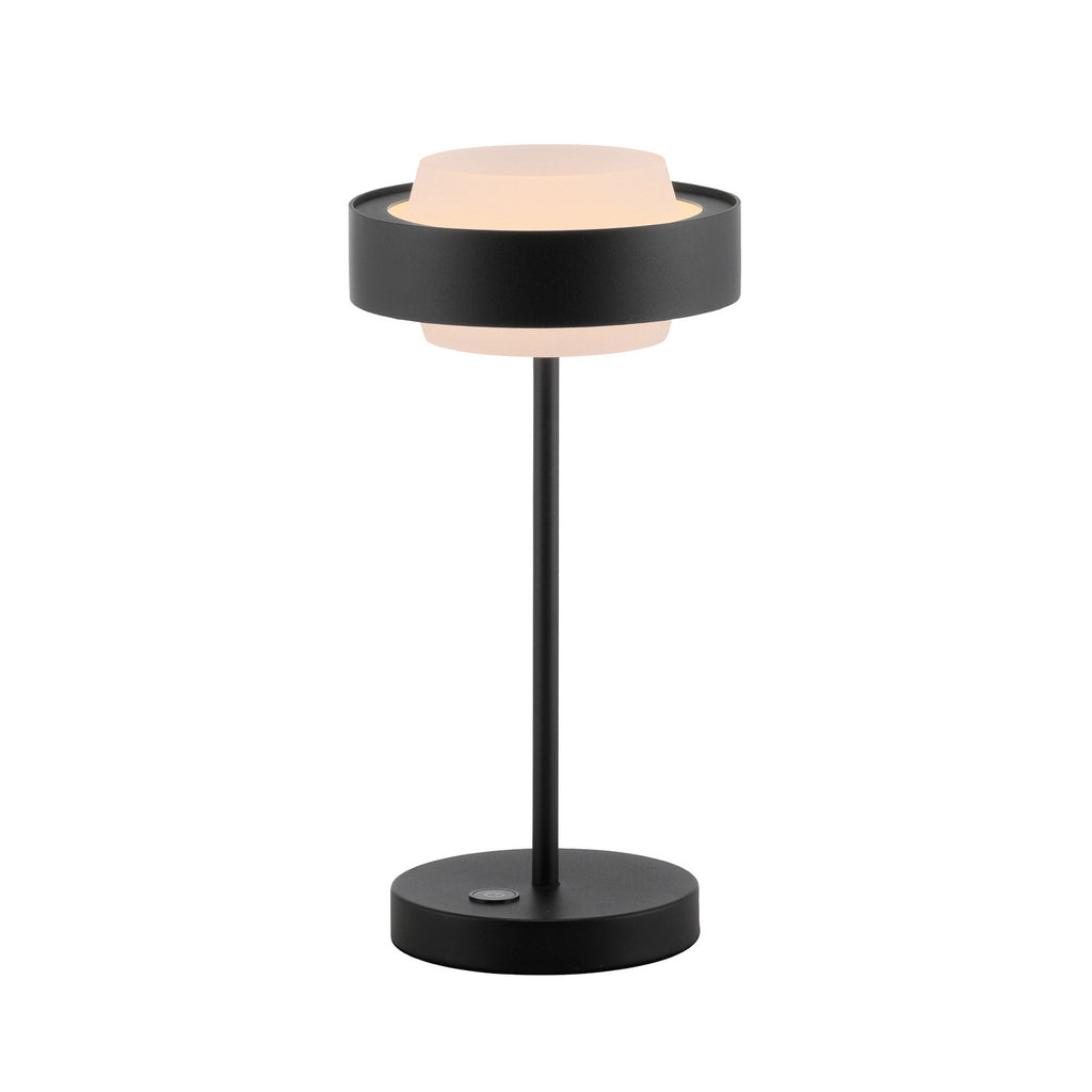 LED bordlampe Elmo nærbilde av glassdiffusor