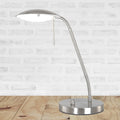 LED bordlampe Eloi dimbar stål metall/glass forfra