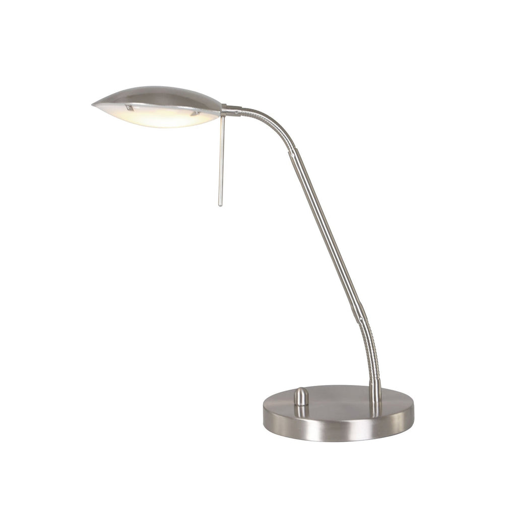 LED bordlampe Eloi dimbar stål metall/glass montert på bord