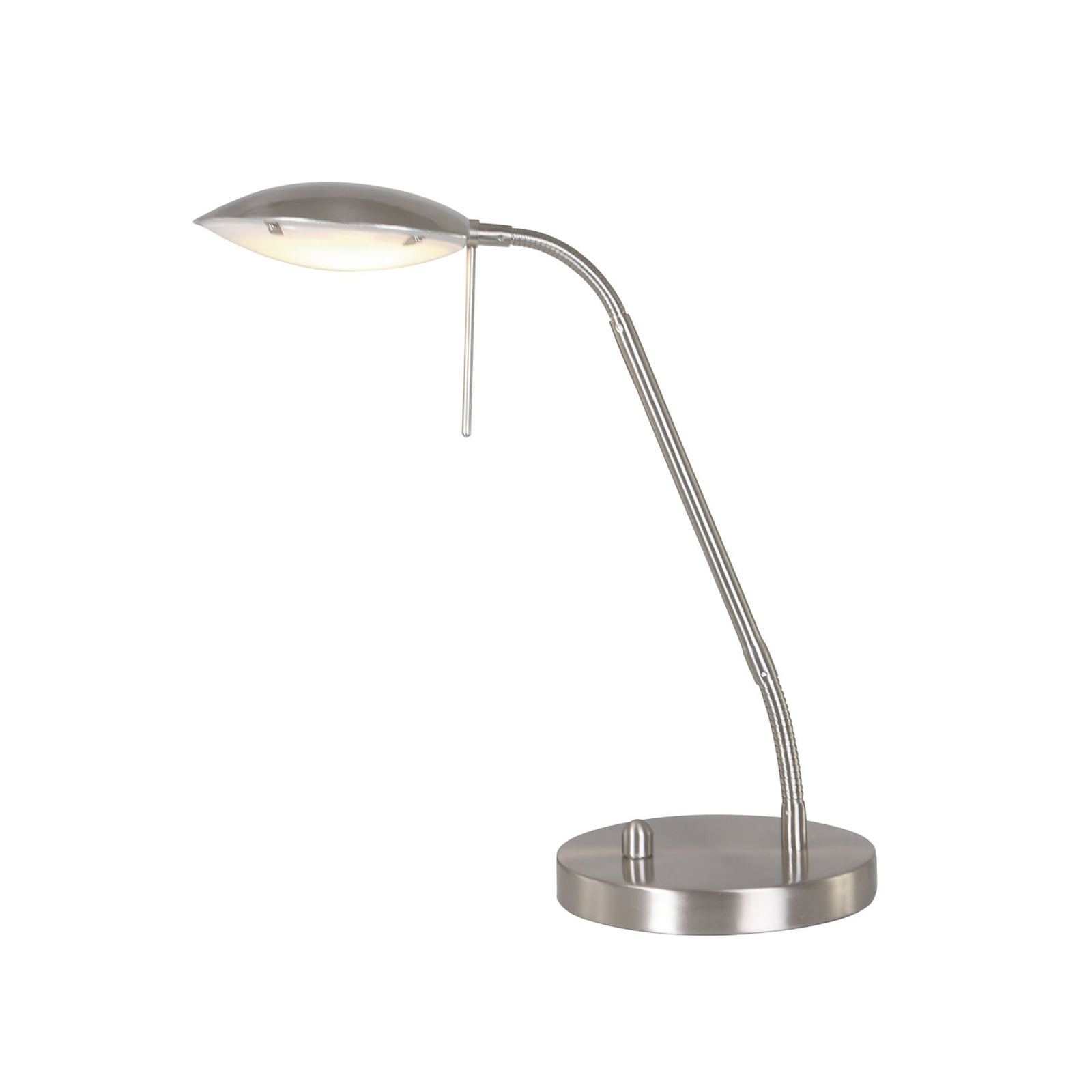 LED bordlampe Eloi dimbar stål metall/glass montert på bord