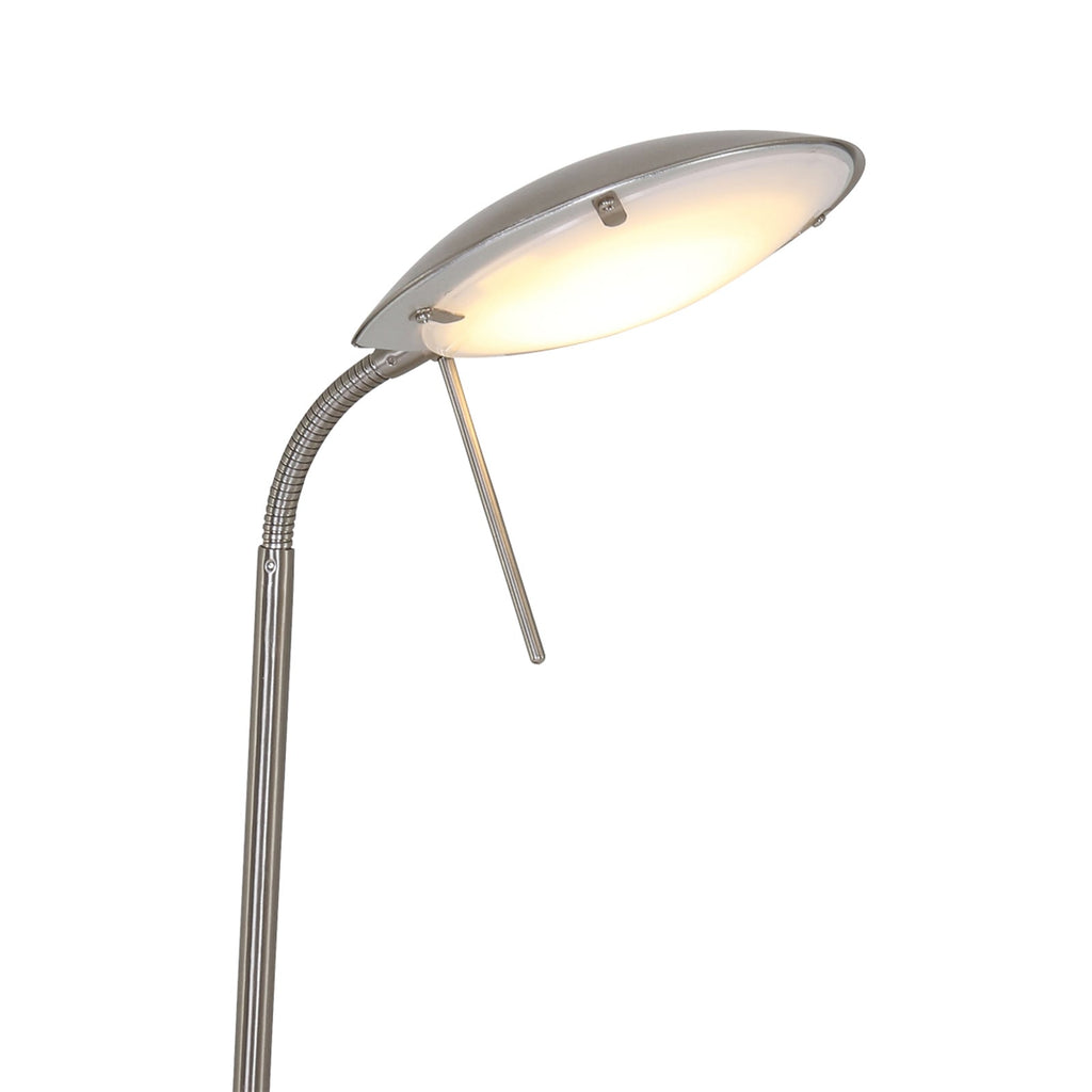 LED bordlampe Eloi dimbar stål metall/glass lysdetalj