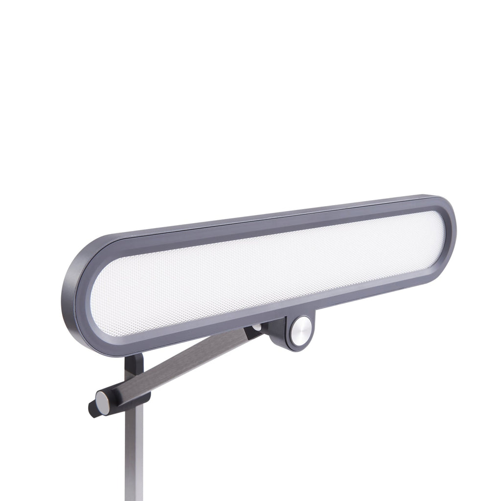 LED bordlampe Elvir dimbar CCT aluminium 53 cm grå lysmodus universal hvit