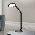 LED bordlampe Fati svart aluminium forfra