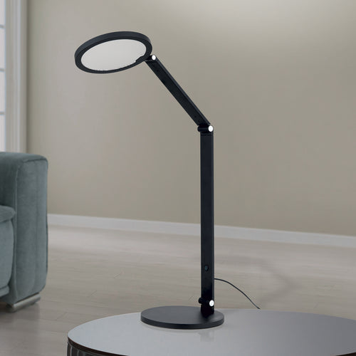 LED bordlampe Fati svart aluminium bakside