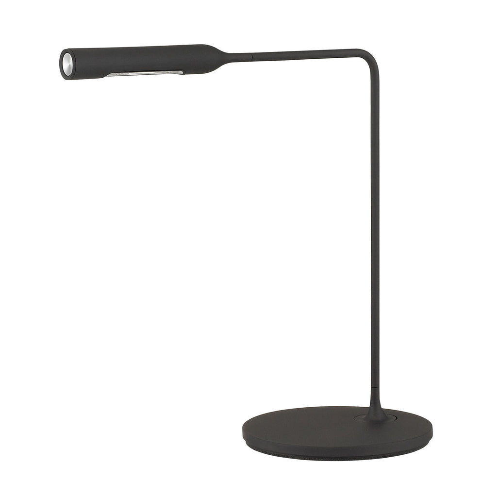 LED bordlampe Flo Bedside dimbar svart 36 cm nærbilde av lampehode