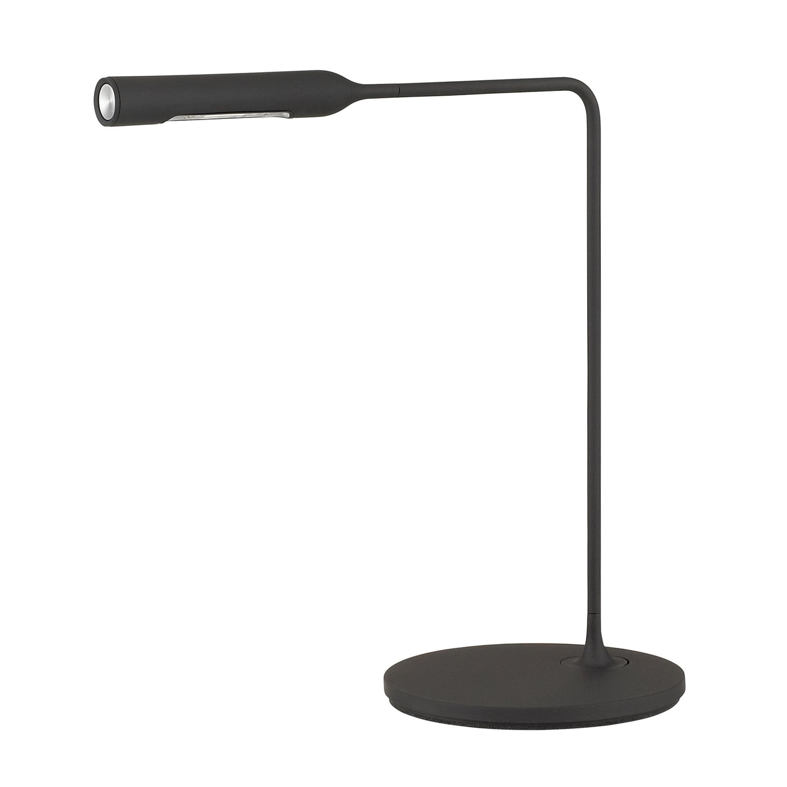 LED bordlampe Flo Bedside dimbar svart 36 cm nærbilde av lampehode