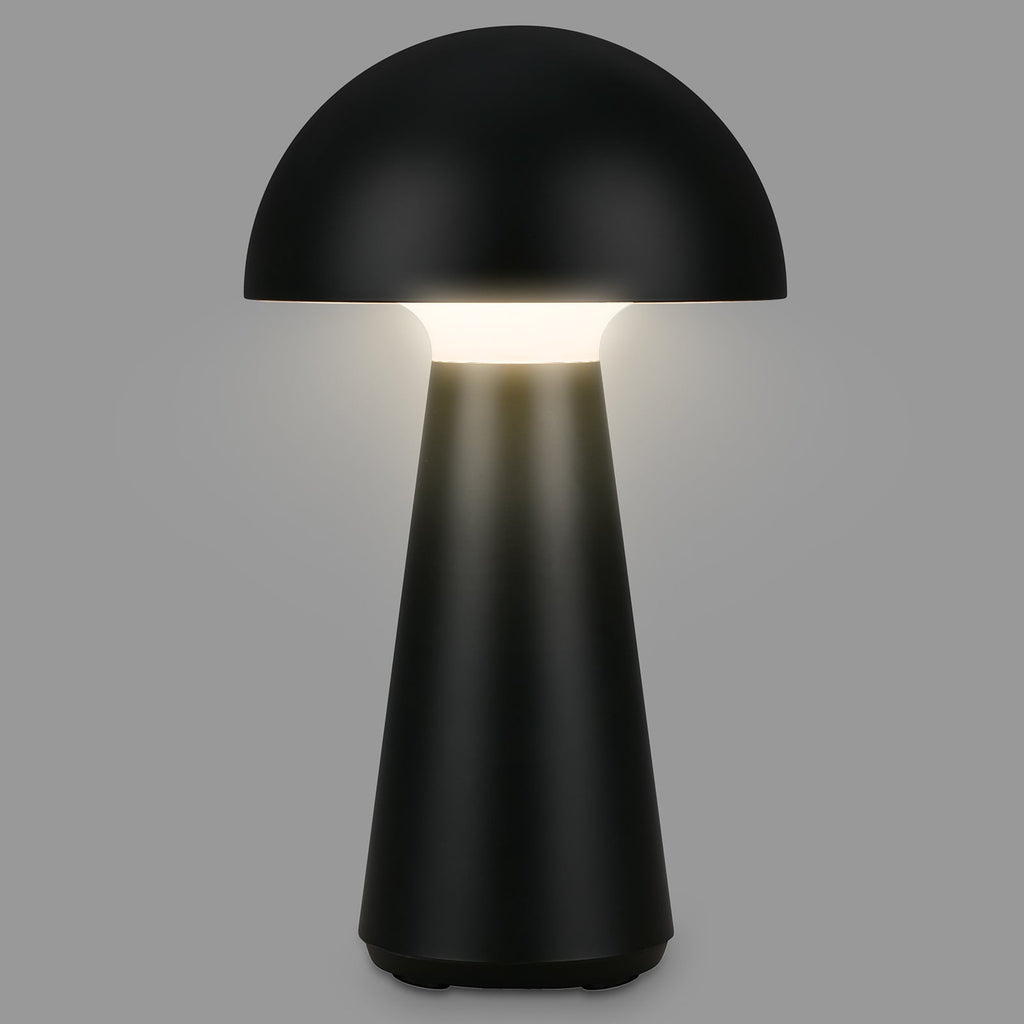 LED bordlampe Fungo bakside med USB-C ladekabel