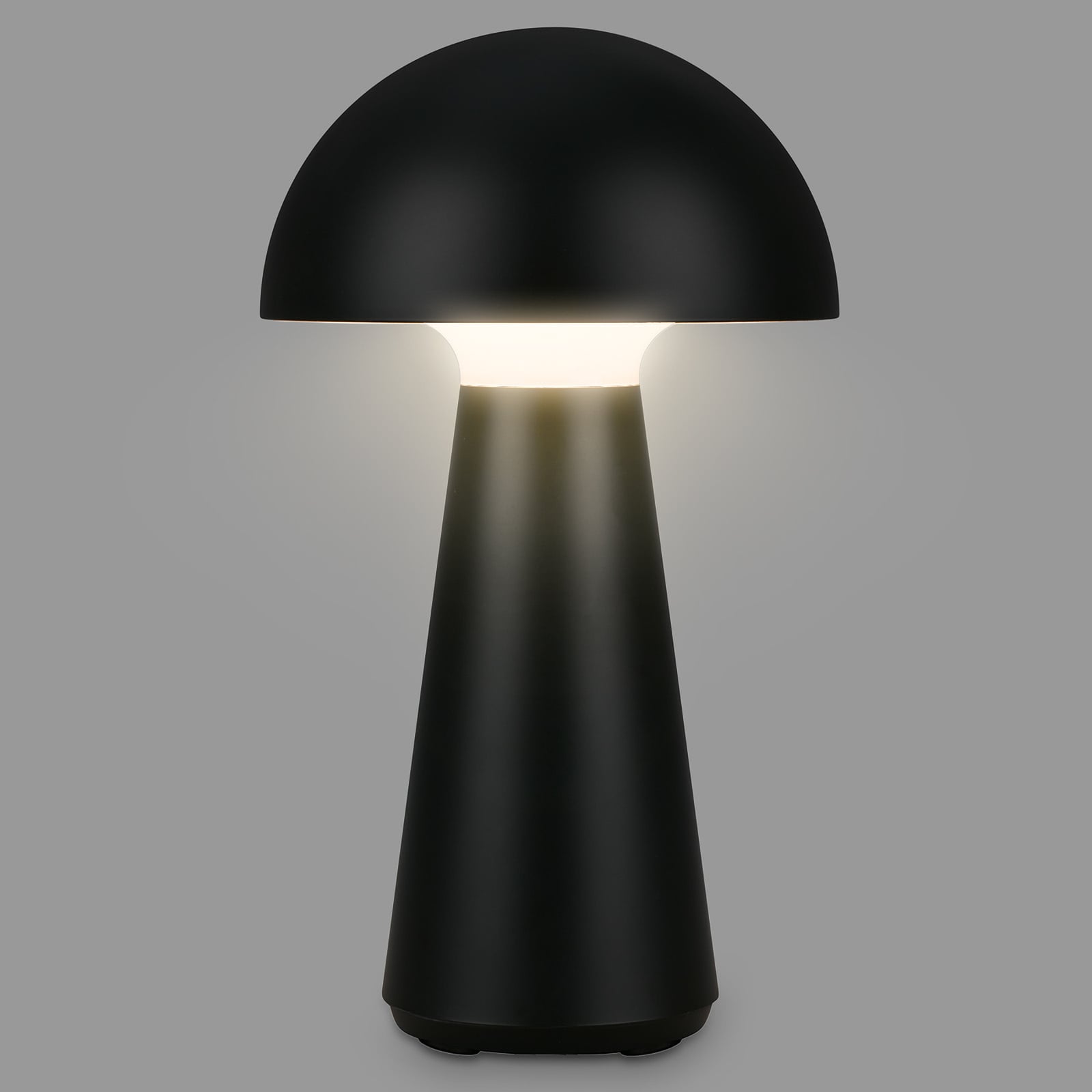 LED bordlampe Fungo bakside med USB-C ladekabel