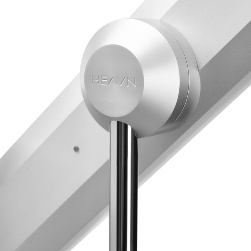LED bordlampe HEAVN One dimbar CCT sølv bakside