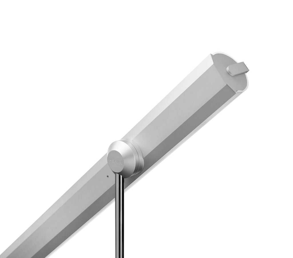 Detalj av LED bordlampe HEAVN One dimbar CCT sølv
