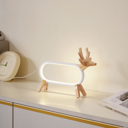 LED bordlampe Hirvi tre hvit bakside
