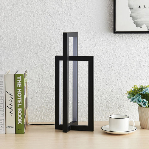 LED bordlampe Hylda dimbar svart aluminium bakside