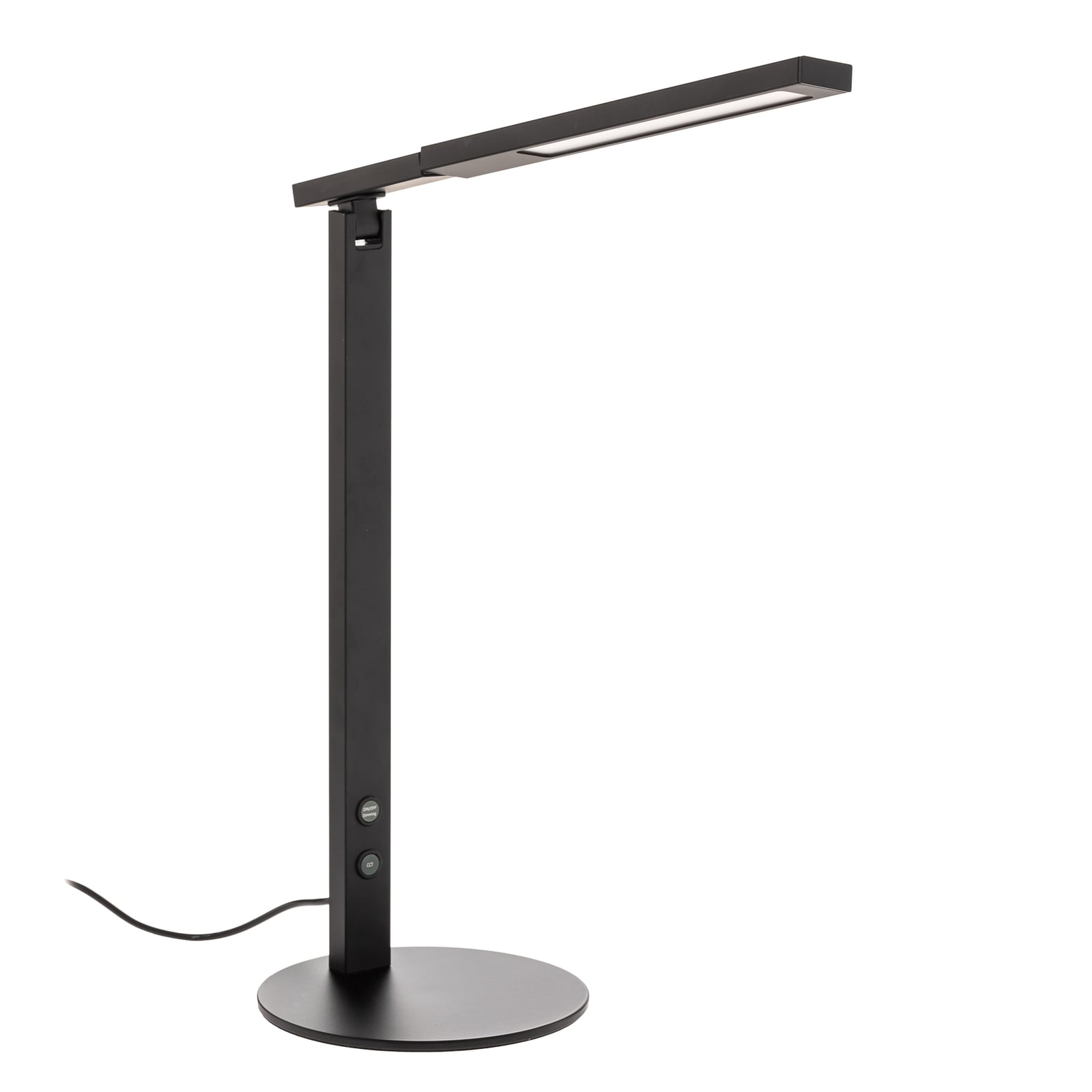 LED bordlampe Ideal dimbar svart aluminium 10W CCT montert på skrivebord