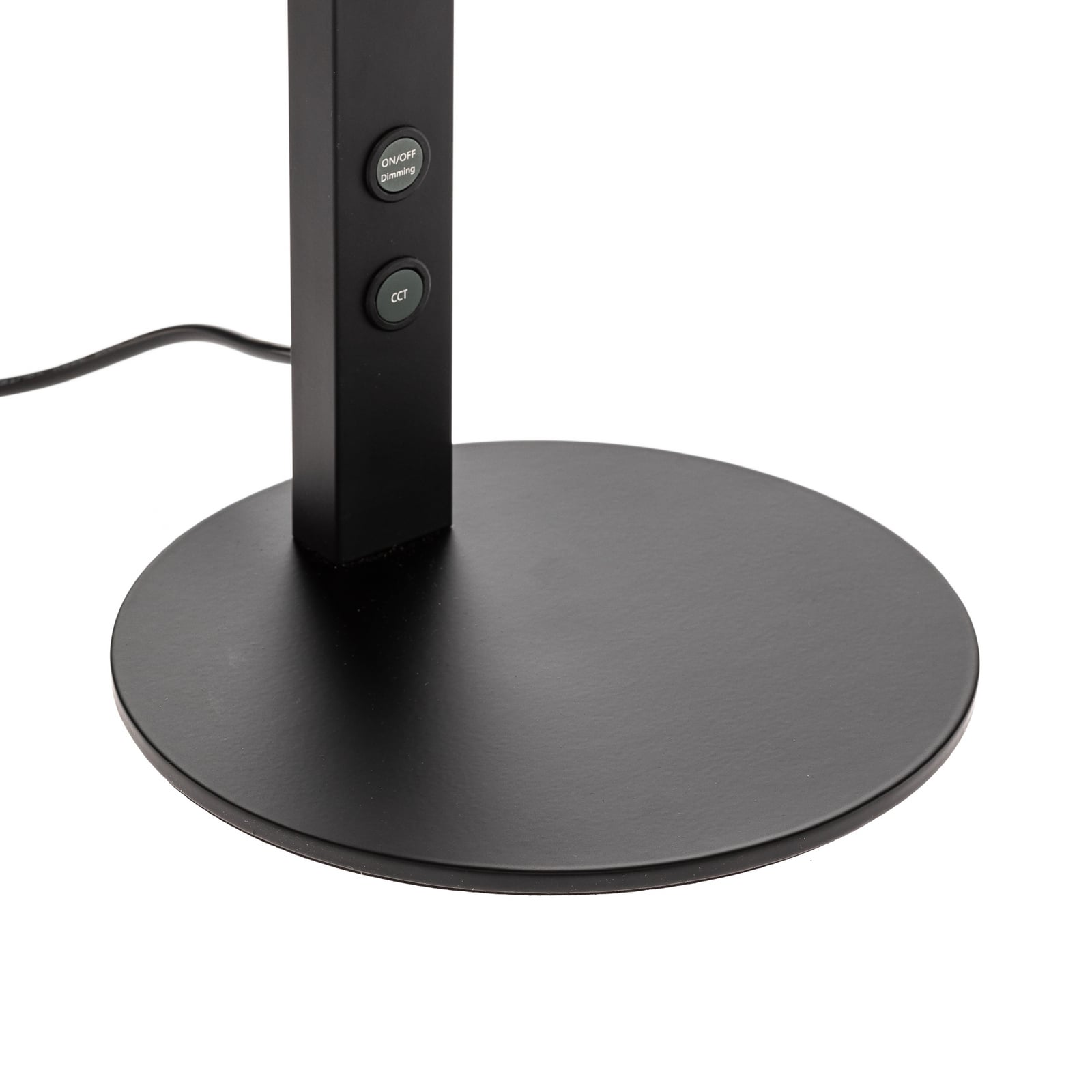 LED bordlampe Ideal dimbar svart aluminium 10W CCT sideprofil