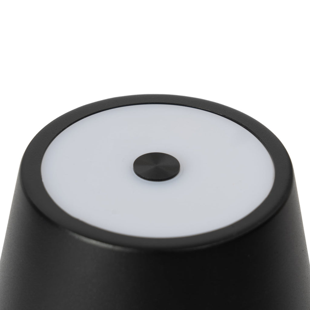 LED bordlampe Janea TWIN svart metall med IP54 beskyttelse