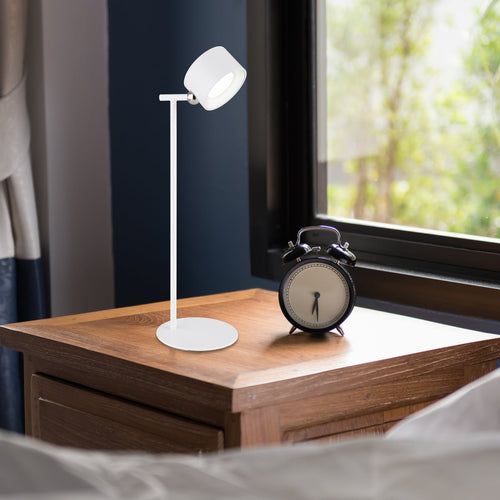 LED bordlampe Jorje oppladbar CCT dimbar hvit 35 cm bakside