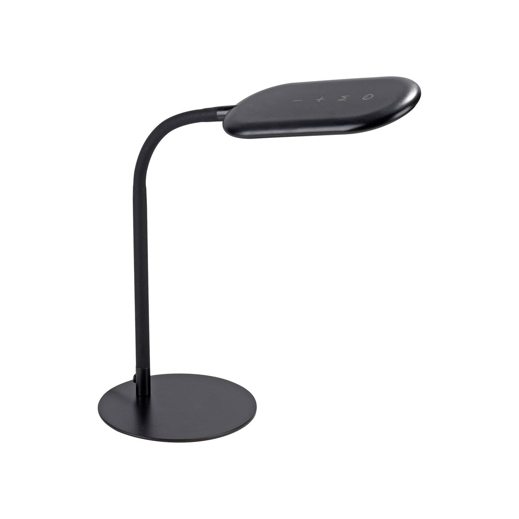 LED bordlampe Kelly CCT dimbar berøringsdimmer 7W svart detalj av lampehode