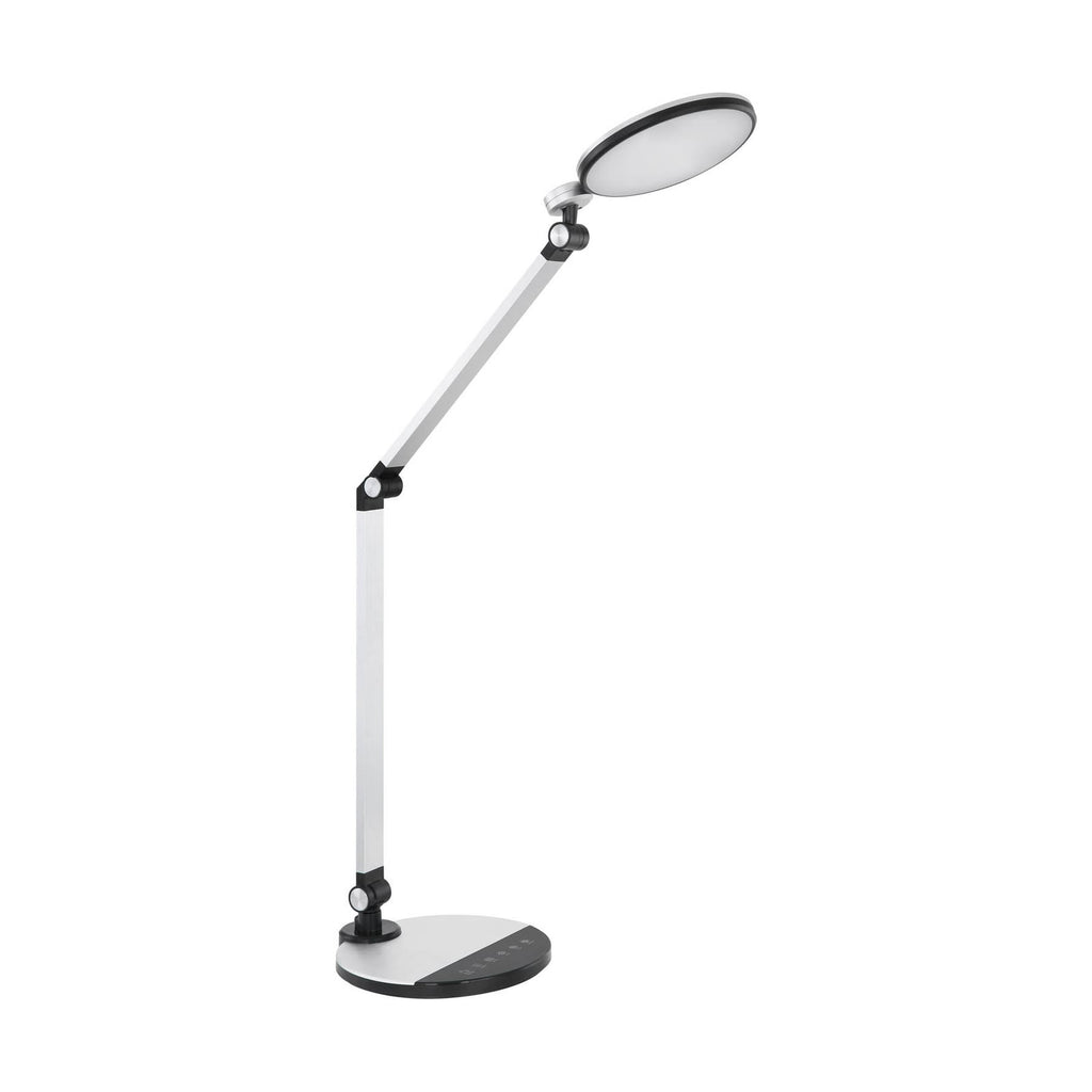 LED bordlampe Konsti svingbar sølv CCT dimbar 90 cm nærbilde av touchdimmer