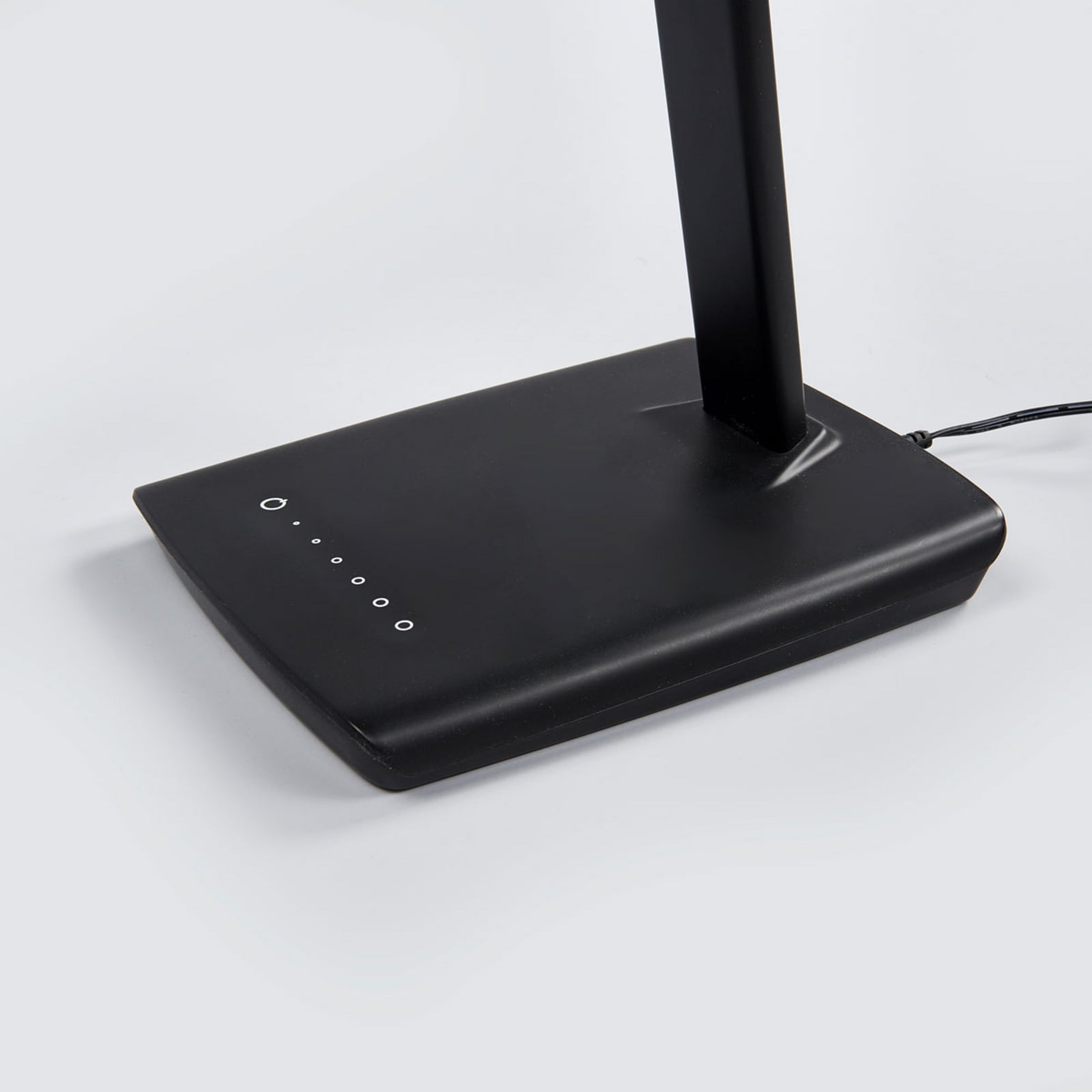 LED bordlampe Kuno dimbar svart med USB justerbar arm