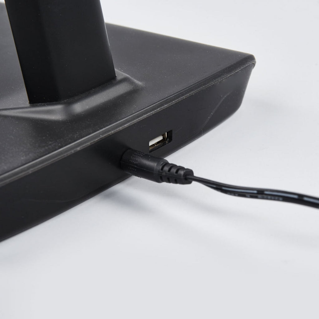 LED bordlampe Kuno dimbar svart med USB produktprofil