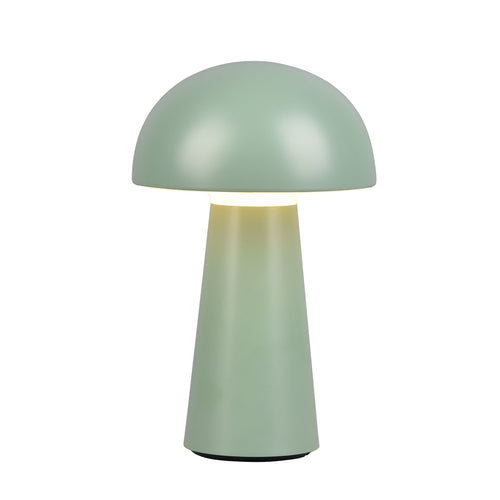 LED bordlampe Lennon oppladbar dimbar grønn IP44 fra Reality Leuchten forfra