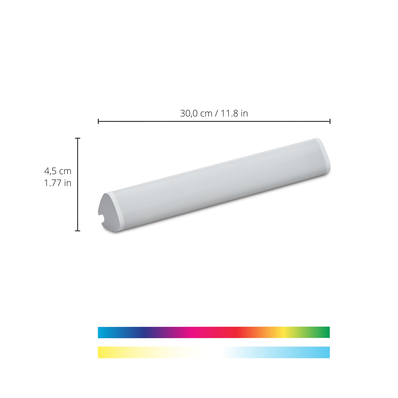 LED bordlampe Light Bar dimbar RGB 30 cm 5,5W detalj av lys