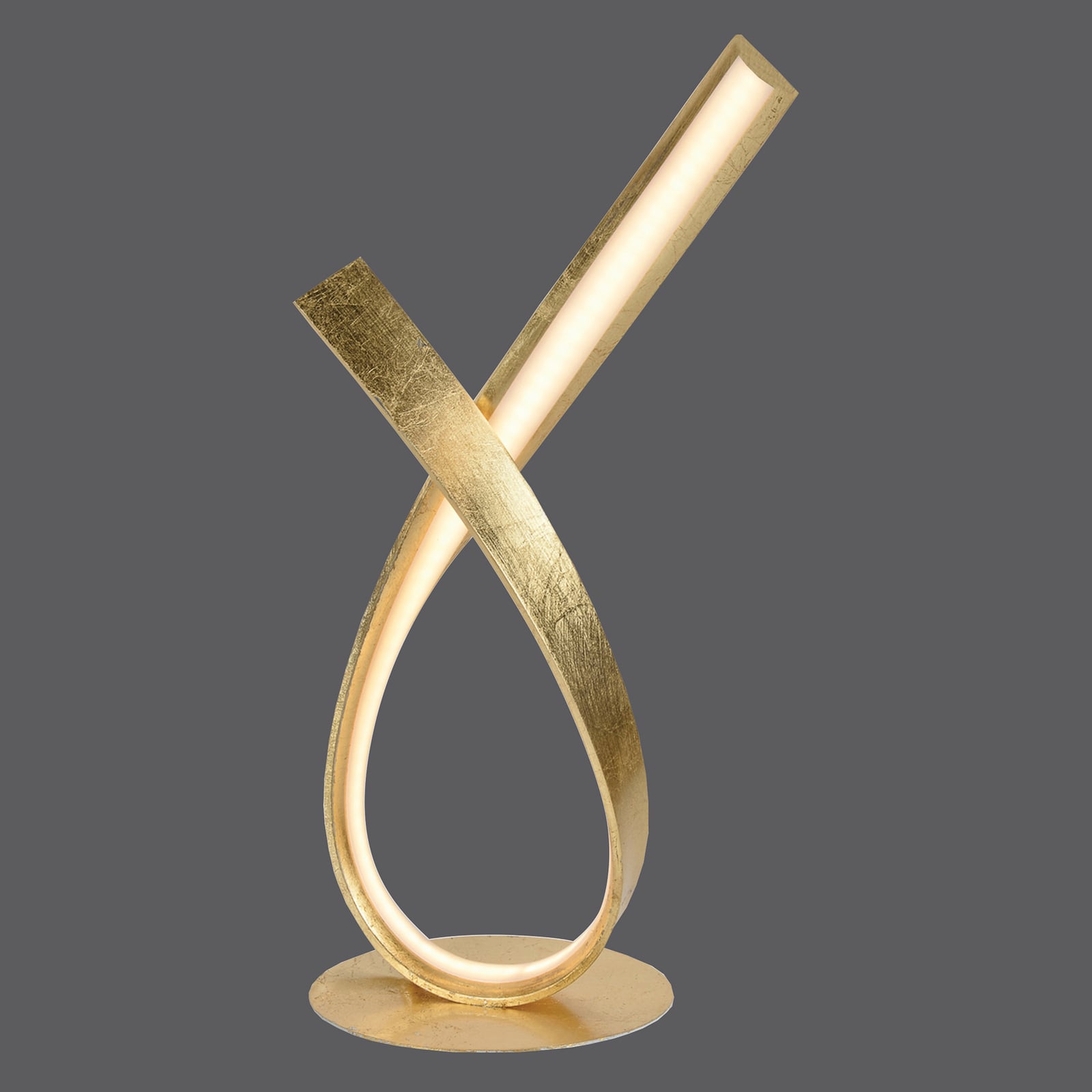LED bordlampe Linda dimbar gull metall detalj