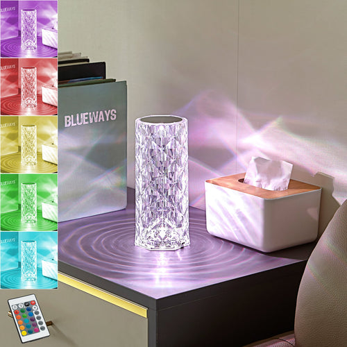 LED bordlampe Louane oppladbar RGBW dimbar med fjernkontroll forfra