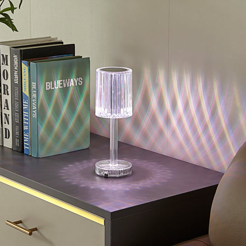 LED bordlampe Louane oppladbar RGBW fjernkontroll bakside
