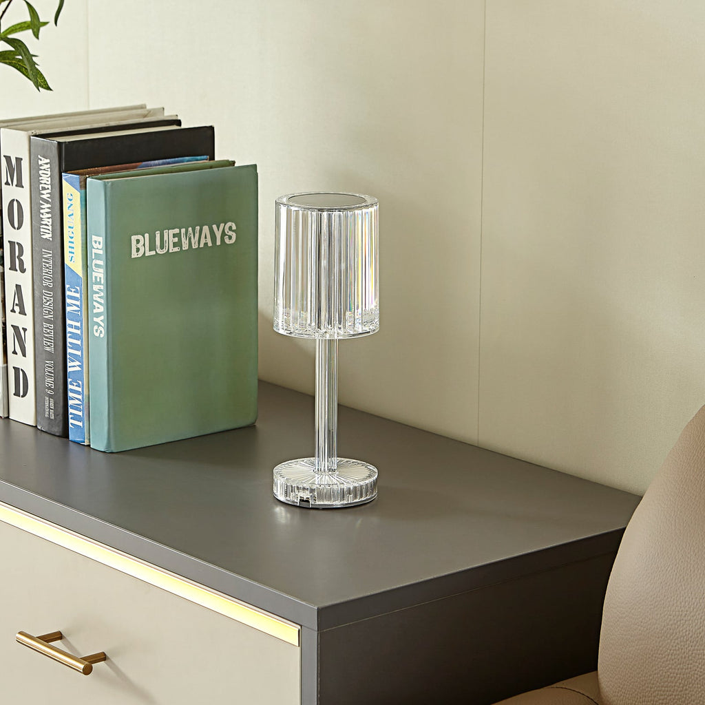 LED bordlampe Louane oppladbar RGBW fjernkontroll detalj
