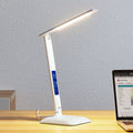 LED bordlampe Ludmilla dimbar CCT med display 34 cm hvit forfra