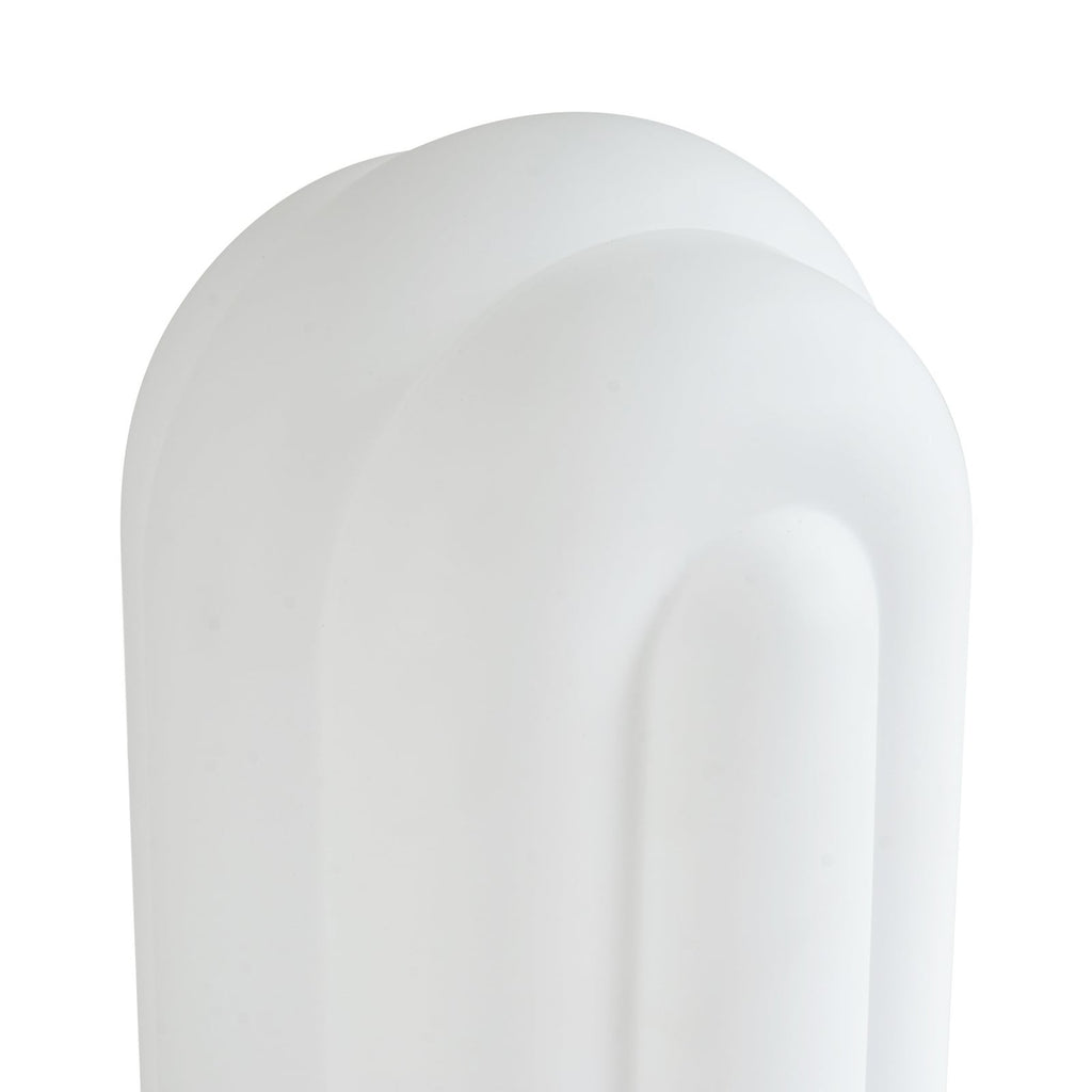 LED bordlampe Lunja dimbar glass hvit CCT Ø17,7 cm med kabel og bryter