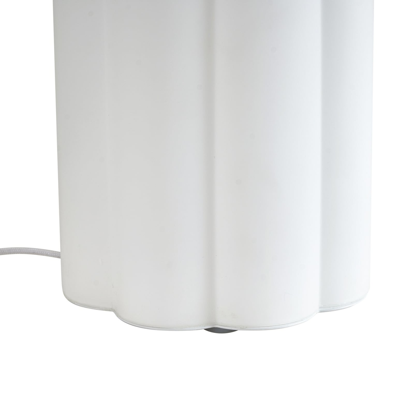 LED bordlampe Lunja dimbar glass hvit CCT Ø17,7 cm designet av Ingo Thiele