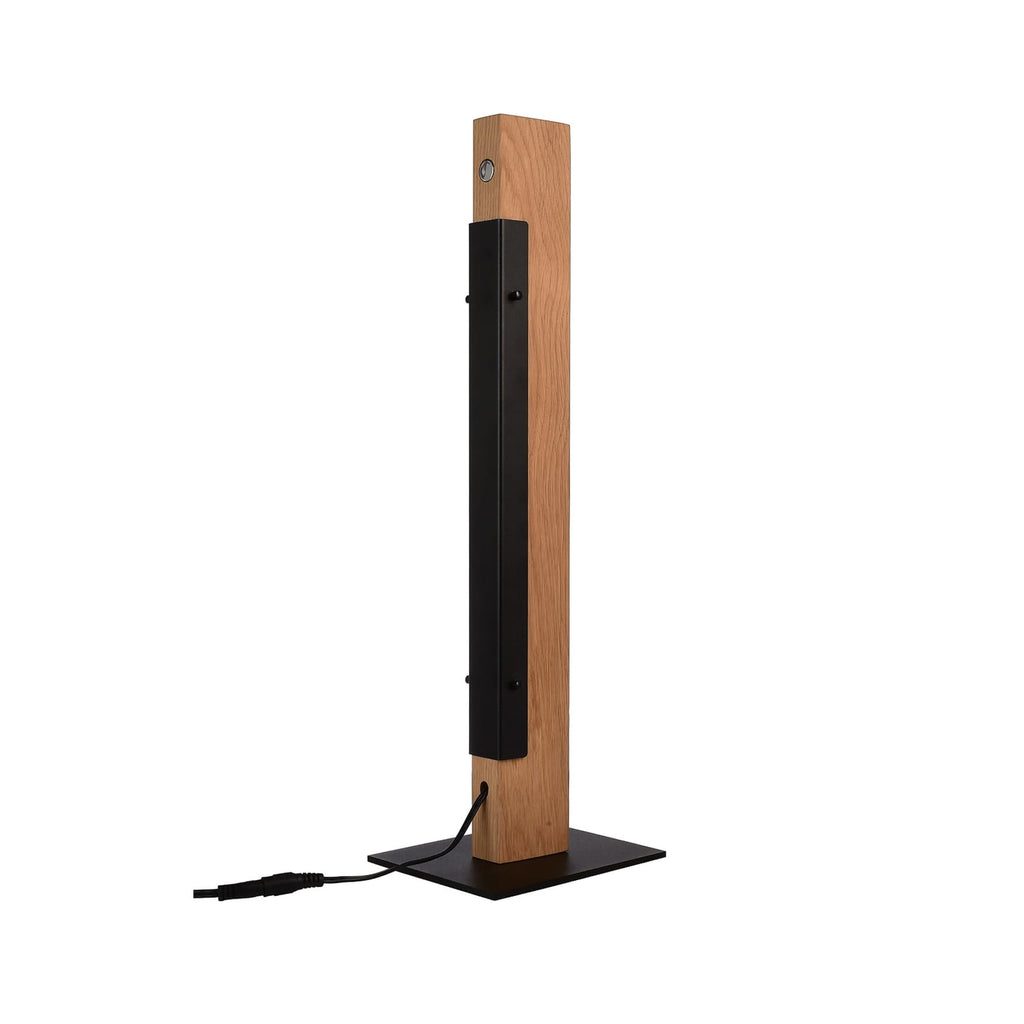 LED bordlampe Madera eik dimbar 7W 51 cm bakside