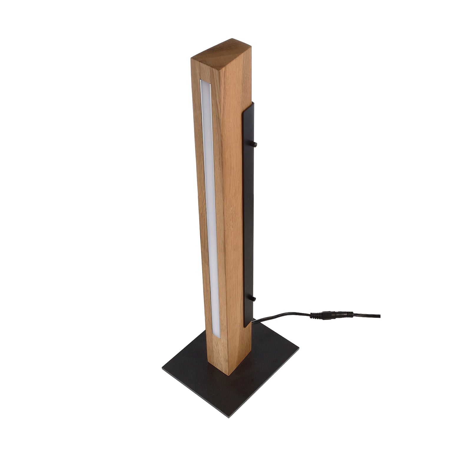 LED bordlampe Madera eik dimbar 7W 51 cm detalj av touchdimmer