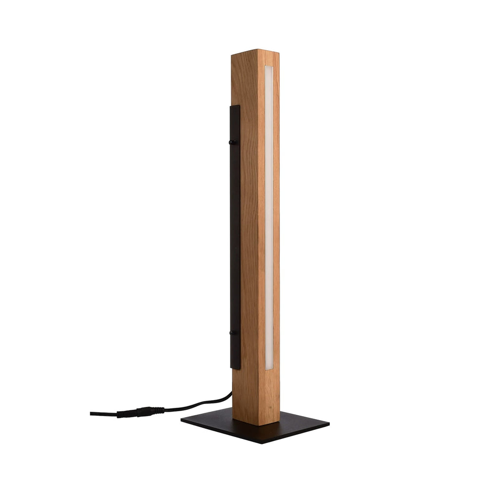 LED bordlampe Madera eik dimbar 7W 51 cm forfra