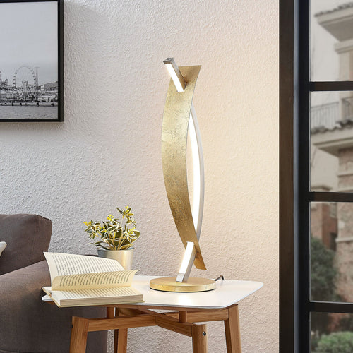 LED bordlampe Marija dimbar gullfarget 62 cm bakside