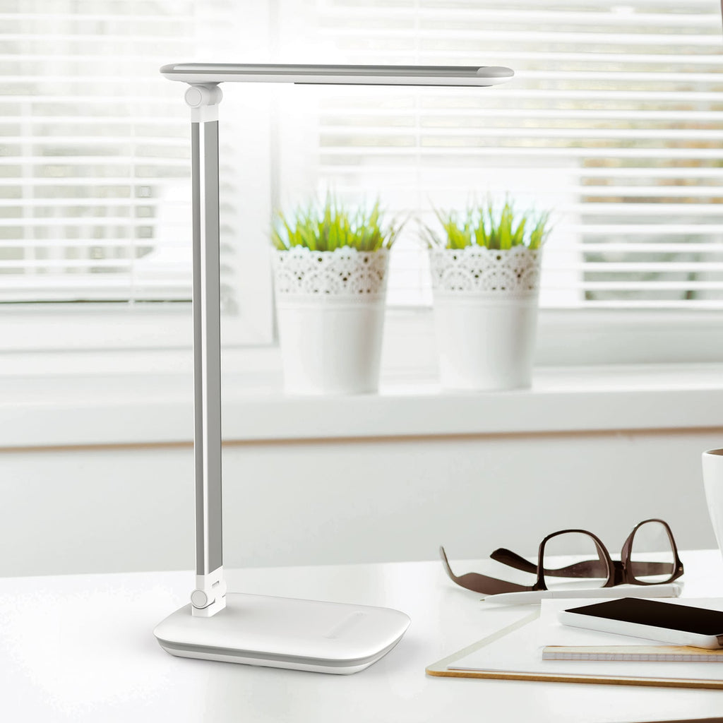 LED bordlampe MAULjazzy dimbar hvit 43 cm forfra