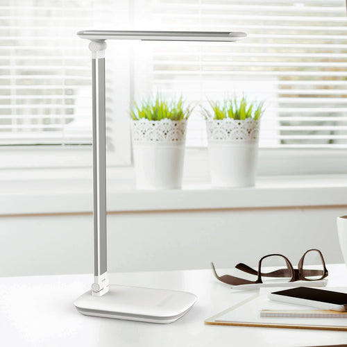 LED bordlampe MAULjazzy dimbar hvit 43 cm forfra