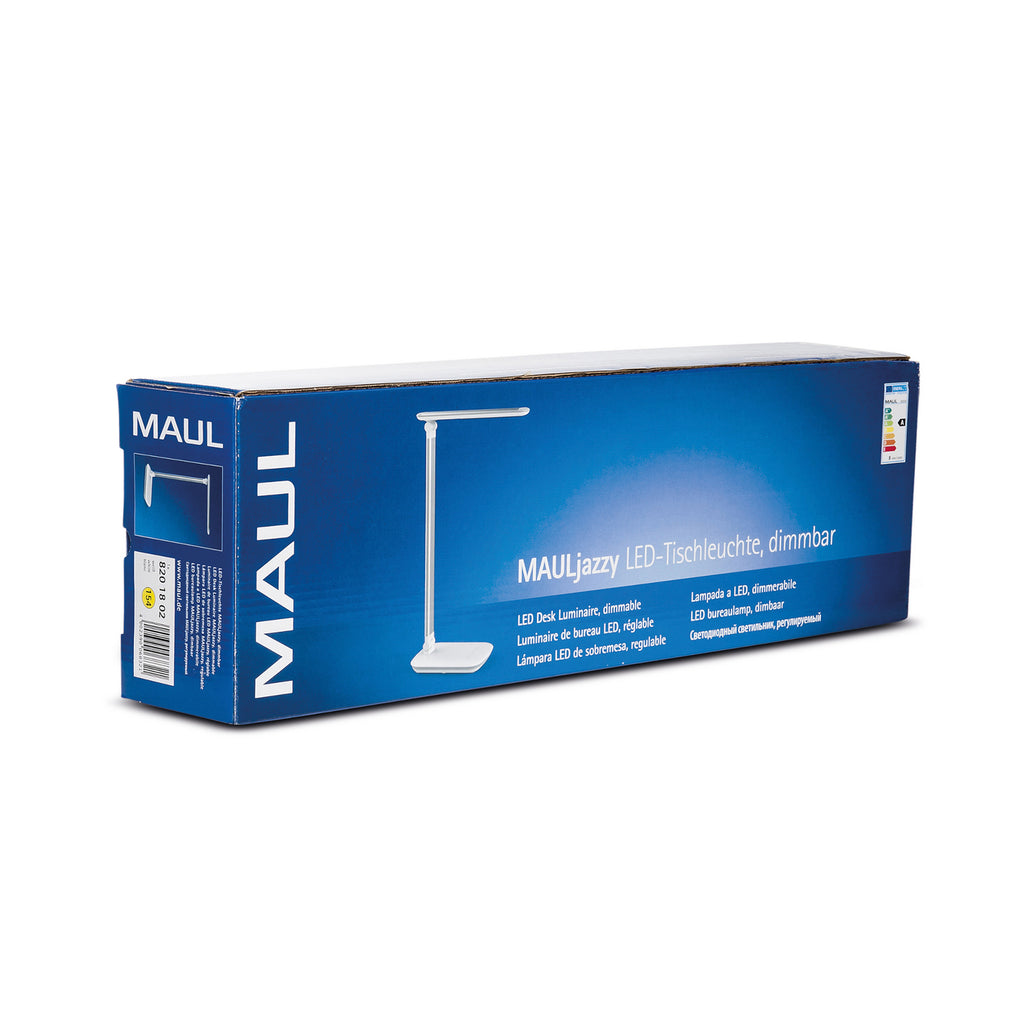 LED bordlampe MAULjazzy dimbar hvit 43 cm sideprofil